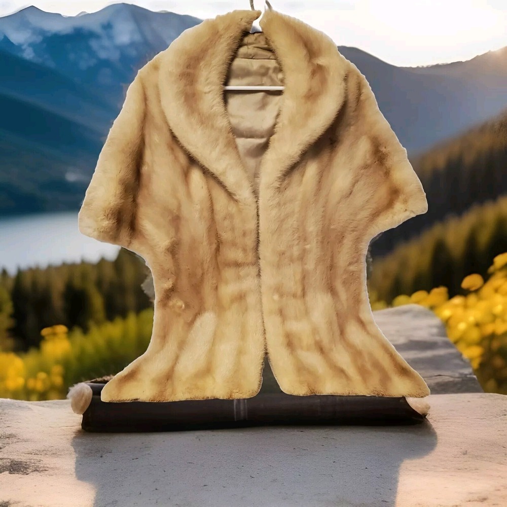 1960 Sovereign Furs Fur Coat Stole Wedding Shrug....